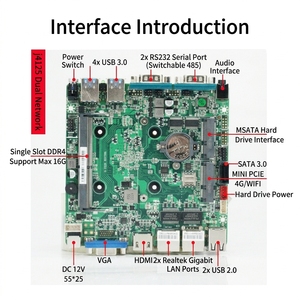คอมพิวเตอร์อุตสาหกรรมขนาดเล็กแบบไร้พัดลม ทนทาน ใช้ Intel J4125 Quad Core แรม DDR4 พอร์ตเชื่อมต่อแบบคู่ RS232/RS485 USB VGA <span class=keywords><strong>HD</strong></span> SSD WIFI/4G GPIO ทำงานได้ตลอด 24 ชั่วโมงทุกวัน - Product Image 6