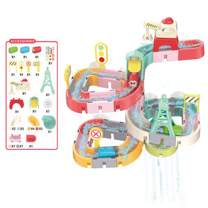 MILI DIY Asamblea Juguetes <span class=keywords><strong>de</strong></span> baño <span class=keywords><strong>de</strong></span> plástico Ciudad Montaje Riel y bola divertida <span class=keywords><strong>para</strong></span> bebé Juguete <span class=keywords><strong>de</strong></span> agua - Product Image 5