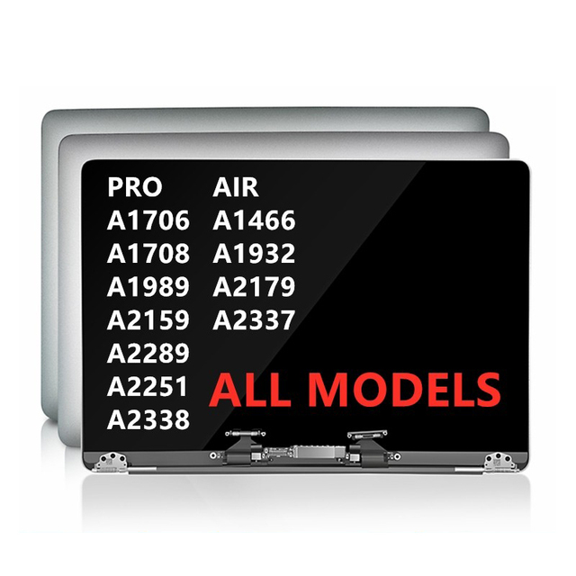 For MacBook Air Pro A1398 A1706 A1708 A1989 A2159 A2289 A2251 A1932 A2179 A2337 A2338 A2485 Full LED LCD Screen Display Assembly