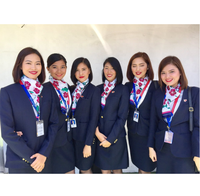 Veste et jupe bleu marine, uniforme d'équipage de cabine personnalisé de haute qualité, Philippine Airlines