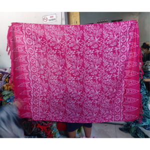 Pareo de Rayón de Primera Calidad para Mujer, 100% Rayón, Ropa de Playa de Verano, Rosa, 200x120cm, Diseño Floral Impreso Digitalmente - Product Image 1