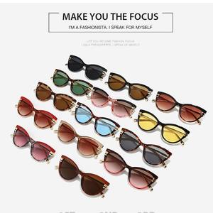 Gafas de Sol de Diseño de Lujo con Montura Metálica y Lentes de PC con Protección UV400, Modelo Ojo de Gato, Gafas de Sol de Moda para Mujer, Catálogo de las Más Vendidas - Product Image 2