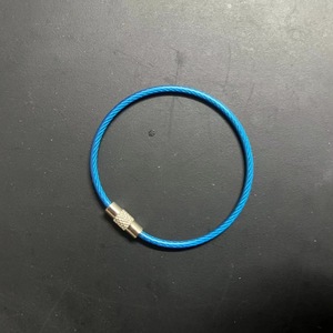 Bán Buôn Thép Không Gỉ Vòng 2Mm PVC Tráng Dây Vít Keychain Cáp Lớn Vòng Chìa Khóa 6 <span class=keywords><strong>Inch</strong></span> Móc Chìa Khóa Cho Hành Lý Thẻ Chìa Khóa - Product Image 6