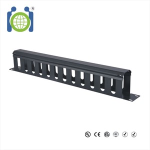 Quản lý cáp tổ chức 1U 19 inch 24 cổng ngang kim loại Rack mount quản lý cáp - Product Image 4