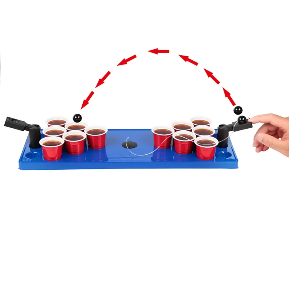 ショットポンセットパーティー飲酒ゲームビールカップポータブルプラスチック卓上ゲーム