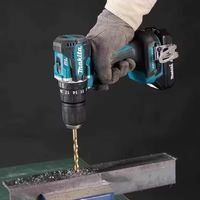 Perceuse électrique 18V 13mm DHP487 avec chargeur de batterie, ensemble 3-en-1, outil électrique industriel et de bricolage, perceuse à percussion légère