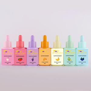 OEM ขวดสีมาการองรสผลไม้15มล./30มล.,กาวใส่ขนตาซุปเปอร์บอนเดอร์สำหรับต่อขนตาอัดแข็งเป็นพิเศษ