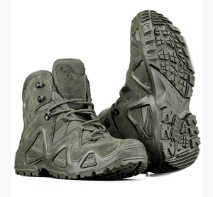 DFLW01 High Quality OD Green Sage Dark Brown Heavy Duty Ankle <b>Hiking</b> Shoes Mountaineer <b>Hiking</b> Tactical <b>Boots</b> Customized - Product Image 5