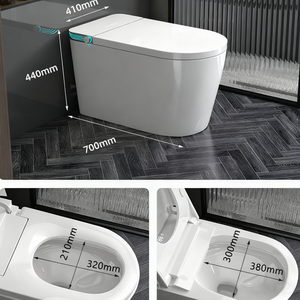 Toilette intelligente monobloc avec commande vocale par application, lumière d'ambiance, bidet, auto-nettoyage et séchage MJ-MTZN-0002 - Product Image 6