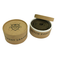 Boîte rigide à cylindre rond d'emballage de ceinture en carton kraft brun recyclé 100% avec logo personnalisé