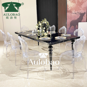 โต๊ะจัดเลี้ยงในงานแต่งงานกรอบเหล็กด้านบน MDF สีดำเฟอร์นิเจอร์งานตามสั่ง - Product Image 3