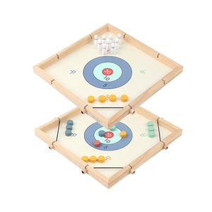 Trò chơi bảng gỗ 8 trong 1 được thiết lập với cờ đam cờ vua backgammon <span class=keywords><strong>Ludo</strong></span> Sling Puck rắn và thang xúc xắc và trò chơi ngỗng - Product Image 3