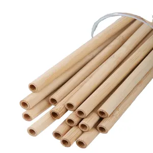 2024 Natural Bamboo Drinking Straw Eco-friendly Bamboo Reusable Straws