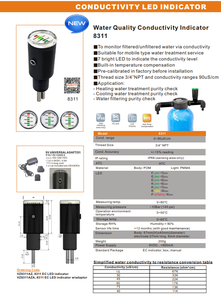 เครื่องวัดคุณภาพน้ำ TTLTES 8311 พร้อมตัวบ่งชี้ค่าการนำไฟฟ้าสำหรับการวิเคราะห์น้ำ - Product Image 5