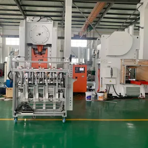Full automatic aluminium foil container integrated air cushion control making machine