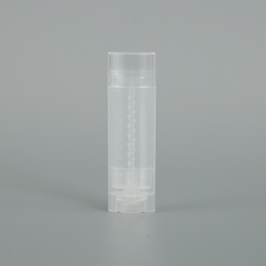 Tube de <span class=keywords><strong>baume</strong></span> à lèvres plat multicolore DIY 4,5g, emballage vide en plastique pour rouge à lèvres/cire à lèvres, capacité 5ml avec bouchon à vis et sérigraphie - Product Image 6