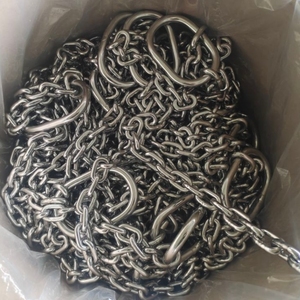 Cadena de Acero Soldada Galvanizada Estándar DIN764 de Alta Calidad, Eslabones Cortos y Largos, para Barandillas y Remolque - Product Image 6
