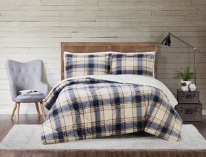 Ensemble de literie Queen Size 3 pièces doux imprimé polaire flanelle Plaid hiver chaud couette et housse de couette ensemble couettes Collection - Product Image 3