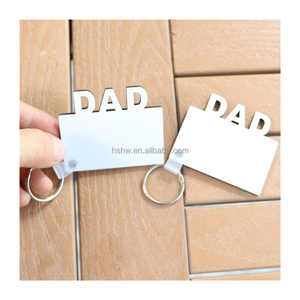MDFSUB 50*60mm Porte-clés vierges en MDF double face pour sublimation, cadeau de la Fête des Pères pour <span class=keywords><strong>papa</strong></span> avec film protecteur - Product Image 2