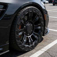 Jantes forgées tout-terrain personnalisées de 16/17/18/19/20 pouces, moyeux de roue en alliage noir pour pick-up et SUV, roues modifiées pour lifting