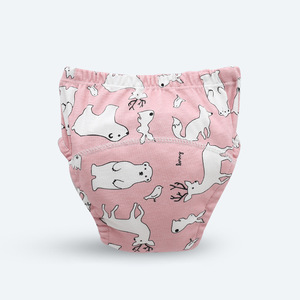 Pañales de Entrenamiento de Algodón Ecológico para Bebés, Reutilizables, Lavables, Ropa Interior Transpirable y Suave para Niños Pequeños, Ajuste Cómodo - Product Image 1