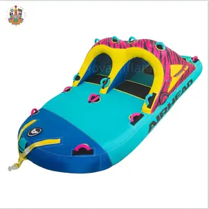 Hot sale summer water games inflatable seesaw boat for water park