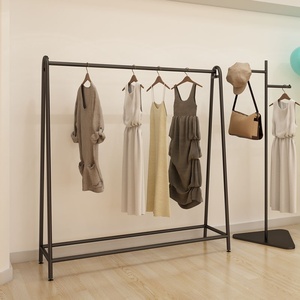 Nakajima của phụ nữ vàng sàn-to-sàn Áo giá thiết kế hiện đại Đồ nội thất nhà sắt thép có thể điều chỉnh chiều cao phòng ngủ hiển thị - Product Image 4