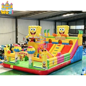 <span class=keywords><strong>Parque</strong></span> Inflable de <span class=keywords><strong>Bob</strong></span> <span class=keywords><strong>Esponja</strong></span> para Exteriores con Costuras Reforzadas para Entretenimiento al Aire Libre - Product Image 2