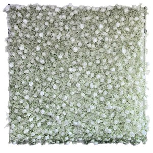 Pannello Floreale Artificiale Bianco 8x8 per Decorazione Sfondo Matrimonio e Baby Shower - Product Image 5
