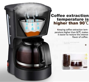 750ml Zlovy 7 Cups Electric Coffee Maker Home Automatic Espresso Coffee Machine for Sales - Product Image 5