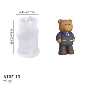 Moule en silicone pour gâteau à la bougie en forme d'ours mignon pour la Saint-Valentin - Product Image 6