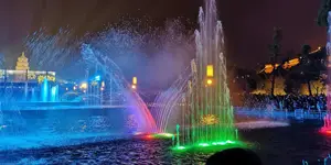 Multimedia-gesteuerter Wassersprung Wasserspielzeuge Becken musikalischer tanzender Springbrunnen-Show im Freien
