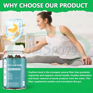 Ausreson OEM Psyllium Husk Extract Gummies <b>Dietary</b> <b>Fiber</b> Supplement Psyllium Husk Gummies - Product Image 2