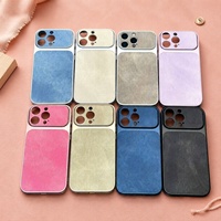 Coques de téléphone de luxe pour iPhones, motif denim, antichoc
