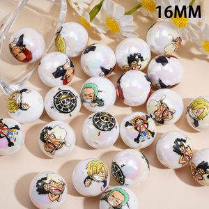 Perles médicales de 16 mm avec revêtement UV : Perles Avatar One Piece Naruto et perles en vrac - Product Image 6