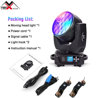 Projecteur Mobile LED MAC Aura 15W*19PCS Zoom Wash RGBW 4-en-1 pour DJ, Scène et Club