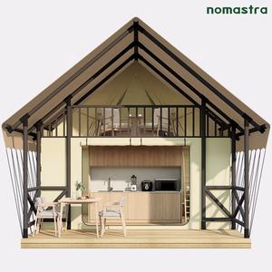 Tente <span class=keywords><strong>de</strong></span> safari tout terrain à double couche avec cuisine privée en <span class=keywords><strong>toile</strong></span> imperméable et espace <span class=keywords><strong>de</strong></span> <span class=keywords><strong>bain</strong></span> séparé Tentes <span class=keywords><strong>de</strong></span> safari familiales <span class=keywords><strong>de</strong></span> luxe - Product Image 5