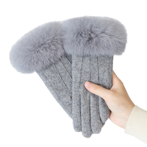 Girls' Winter <b>Touchscreen</b> Cashmere Wool Hand <b>Gloves</b> Sexy Cycling Fancy Accessories - Product Image 1