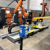 Rails de guidage robotisés avec une charge utile de 500 kg et une portée de 2000 mm comme rail de guidage linéaire pour machine CNC et robot industriel à 6 axes