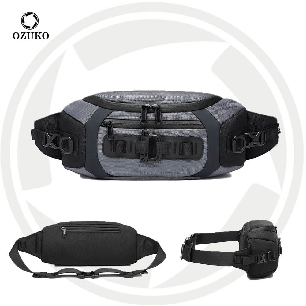 Ozuko 9530 New Arrival Custom Sling Bag for Men Durable Waterproof Waist  Bag Men Business Trendy Anti Theft Chest Bag