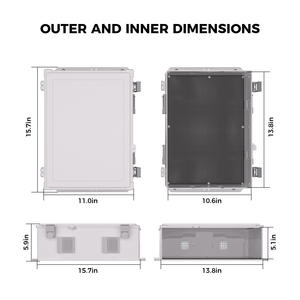Kotak Sambungan Listrik Luar Ruangan Tahan Air Namunanee ABS <span class=keywords><strong>IP65</strong></span> Plastik dengan Panel Pemasangan Internal dan Penutup Berengsel - Product Image 2