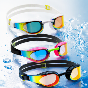<span class=keywords><strong>Occhialini</strong></span> da Nuoto Personalizzati OEM con Logo UV, Lenti a Specchio Glacier, Cinturino Regolabile, Anti-Appannamento, Ultra-Adattabili, in Silicone e PC - Product Image 2