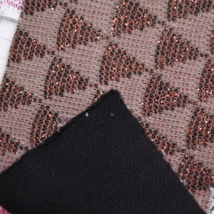 Bán buôn rắn bền nhiều màu hình học PU long lanh vải cho cao gót/Giày thường trang trí nguyên liệu - Product Image 3