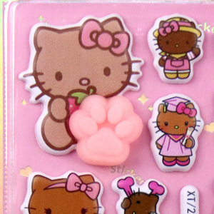 Veilleuse pour enfants, Poupée pleureuse Perle Noire, Autocollants en cristal mignons anti-stress à griffes, Décoratifs DIY pour coques de téléphone portable - Product Image 4