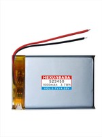 523450 3.7V 1000mAh 2 kabel baterai Li-Ion polimer untuk Speaker 503450 L215