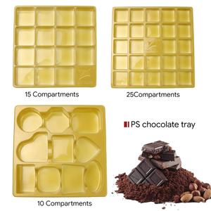 Plateau à chocolat professionnel en PS en forme de cœur à 24 compartiments avec emballage blister pour usage alimentaire - Vente en gros en ligne - Product Image 4
