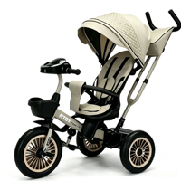 Tricycle multifonctionnel pour enfants, poussette à siège inclinable, chariot de jeu pour bébés, vélo jouet pour enfants, vente en gros