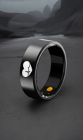 Anillo Inteligente de Acero, Resistente al Agua IP68, Monitor de Sueño y Actividad Física, Monitor de Frecuencia Cardíaca y Oxígeno en Sangre, Control Remoto, 5-10 Días de Autonomía