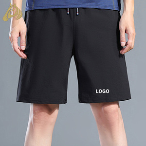 Shorts en gros, différentes couleurs, légers, en nylon noir, pantalon court ajusté, décontracté, pour hommes, pour la course à pied - Product Image 1