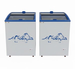 <span class=keywords><strong>Congélateur</strong></span> coffre miniature à température unique Pusen pour la crème glacée, petit <span class=keywords><strong>congélateur</strong></span>, vitrine de supermarché, réfrigérateur avec porte coulissante en verre - Product Image 1